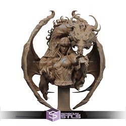 Dragon Lady Fanart Bust STL Files