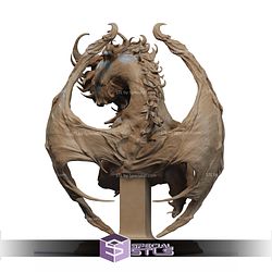 Dragon Lady Fanart Bust STL Files