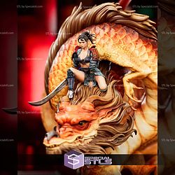 Ember Rider Chinese Dragon STL Files