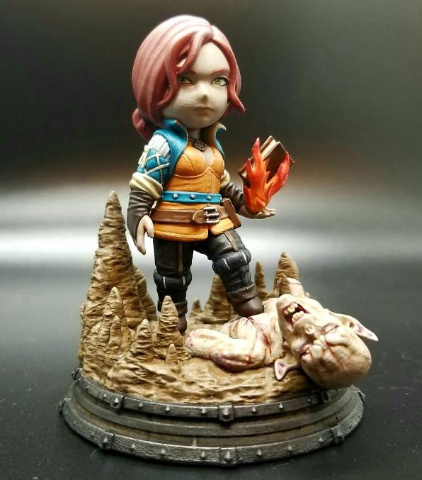 Triss chibi from The Witcher