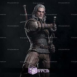 Geralt and Sword Stand Pose STL Files