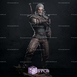 Geralt and Sword Stand Pose STL Files