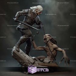 Geralt The Witcher Book Series 251mm STL Files