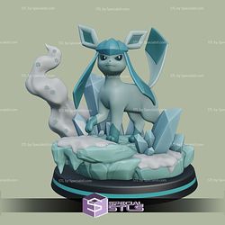 Glaceon Pokemon 160mm STL Files