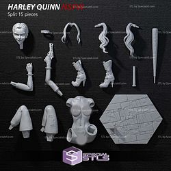 Harley Quinn Stylized Sitting NSFW STL Files