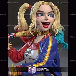 Harley Quinn Stylized Sitting STL Files