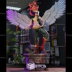 Hawkgirl on Base 1-6 STL Files