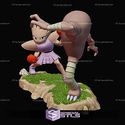 Hitmonchan vs Hitmonlee Pokemon 119mm STL Files