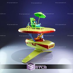 Huckleberry and QuackUp Togi Space Race STL Files