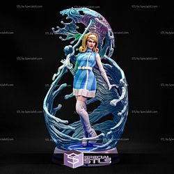 Invisible Woman Umbrella STL Files