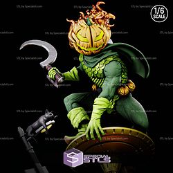 Jack O Lantern Flaming Pumpkin Head STL Files