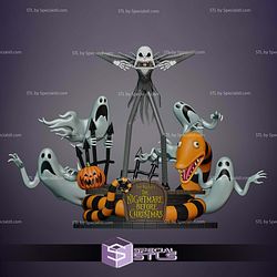 Jack Skellington New Diorama 220mm STL Files