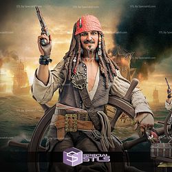 Jack Sparrow and Gun 345mm STL Files