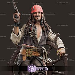 Jack Sparrow and Gun 345mm STL Files