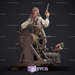 Jack Sparrow and Gun 345mm STL Files