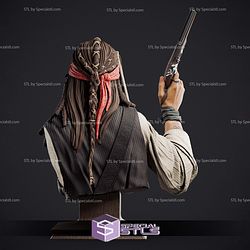 Jack Sparrow Gun Bust 154mm STL Files