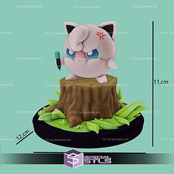 Jigglypuff Pokemon Angry STL Files