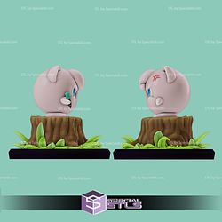 Jigglypuff Pokemon Angry STL Files