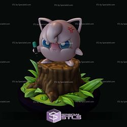 Jigglypuff Pokemon Angry STL Files