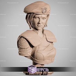 Jill Valentine Resident Evil Portrait Bust 283mm STL Files