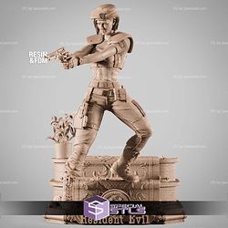 Jill Valentine Resident Evil Shoting 326mm STL Files