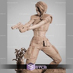 Jill Valentine Resident Evil Shoting 326mm STL Files