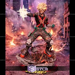Katsuki Bakugo Battle Damage 302mm STL Files