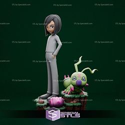 Ken Ichijouji and Wormmon Digimon STL Files