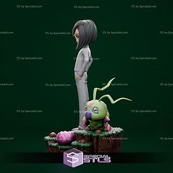 Ken Ichijouji and Wormmon Digimon STL Files