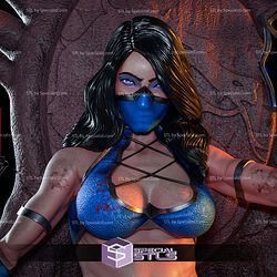 Kitana Mortal Kombat on Throne STL Files