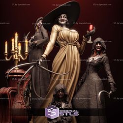 Lady Dimitrescu and Her Child STL Files