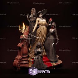 Lady Dimitrescu and Her Child STL Files