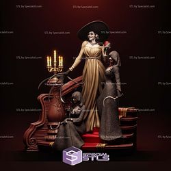 Lady Dimitrescu and Her Child STL Files