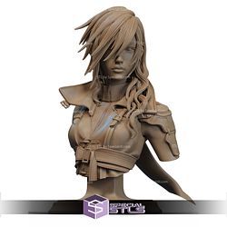 Lightning Final Fantasy Bust STL Files