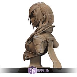 Lightning Final Fantasy Bust STL Files