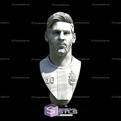 Lionel Messi Bust STL Files