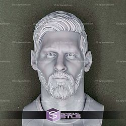 Lionel Messi Bust STL Files