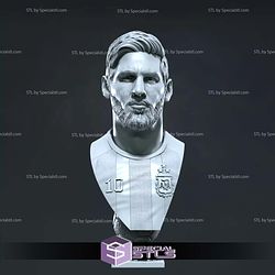 Lionel Messi Bust STL Files