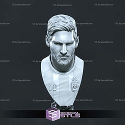 Lionel Messi Bust STL Files