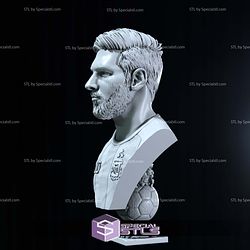 Lionel Messi Bust STL Files