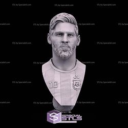 Lionel Messi Bust STL Files
