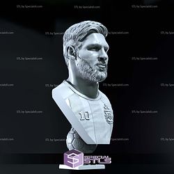 Lionel Messi Bust STL Files