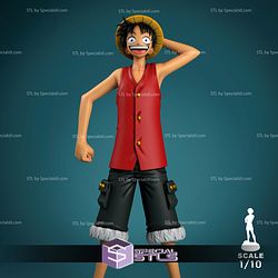 Luffy New World 181mm STL Files