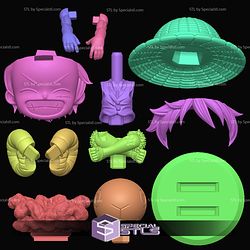 Luffy Smile Chibi STL Files