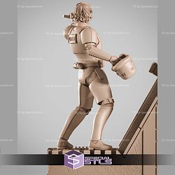 Luke Stormtrooper Pointing 375mm STL Files