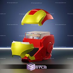 Magic The Gathering Marvel Ironman Head Deck Box STL