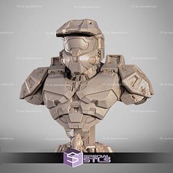 Master Chief Portrait Bust 337mm STL Files