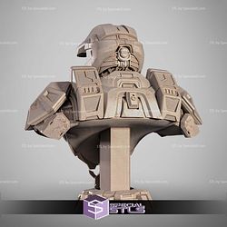 Master Chief Portrait Bust 337mm STL Files