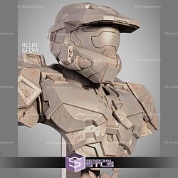 Master Chief Portrait Bust 337mm STL Files