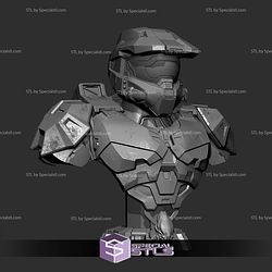 Master Chief Portrait Bust 337mm STL Files